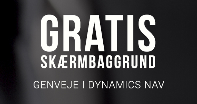 Skærmbaggrund Dynamics NAV JCD