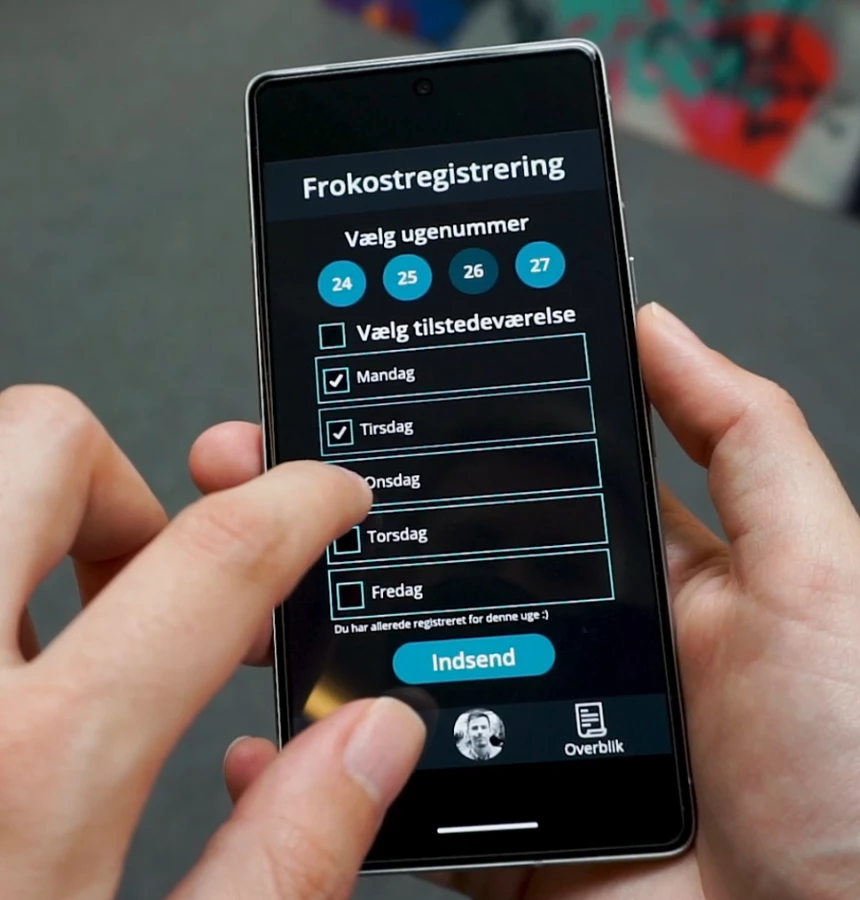 Frokostregistrering App Til At Mindske Madspild