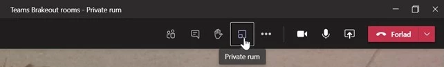 Microsoft Teams Breakout Room Privat Samtale Rum 2