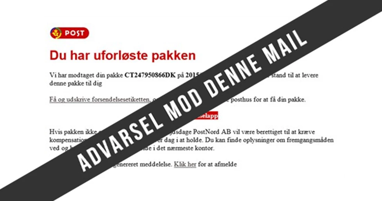 Pas På Falske Mails Fra Postnord 2015