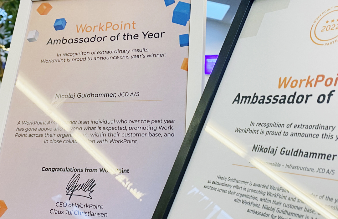 Workpoint Ambassador Of The Year Nikolaj Guldhammer