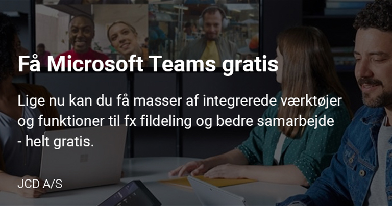 JCD Gratis Microsoft Teams